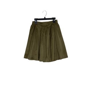Max Mara Green Pleated Mini Skirt 8